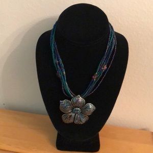 Chico’s vintage flower design necklace